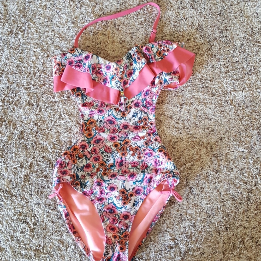 Jessica Simpson kids swim one piece -0053